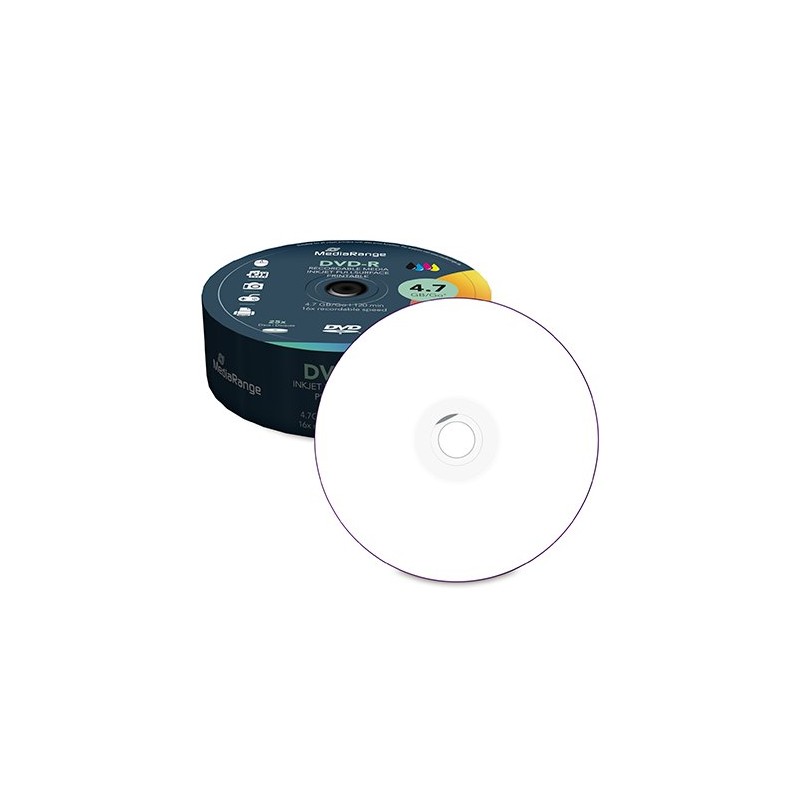 CONSUMIBLE MEDIARANGE DVD-R MR407 4-7GB 25PCS