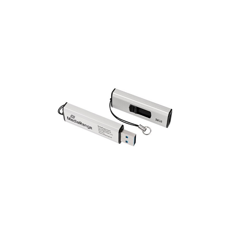 PENDRIVE 32GB USB 3-2 MEDIARANGE SILVER-BLACK