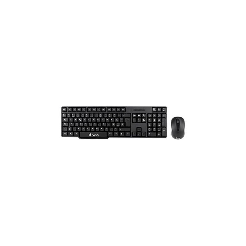 TECLADO + RATÓN NGS WIRELESS EUPHORIAKIT USB NEGRO