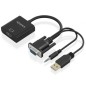 Cable Conversor Aisens A115-0872 SVGA Macho - USB Macho- Jack Macho - HDMI Hembra- 20cm- Negro Cable Conversor Aisens A115-0872 SVGA Macho - USB Macho- Jack Macho - HDMI Hembra- 20cm- Negro