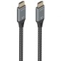 Cable HDMI 2-1 8K Aisens A150-0876- HDMI Macho - HDMI Macho- 5m- Gris y Negro