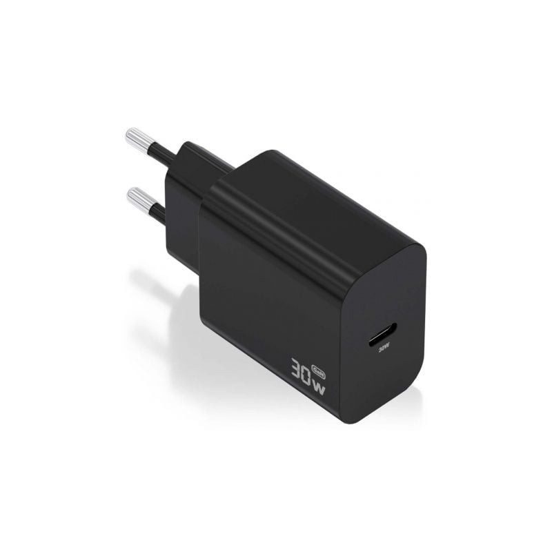 CARGADOR AISENS GAN 30W 1XUSB-C PD3-0 NEGRO