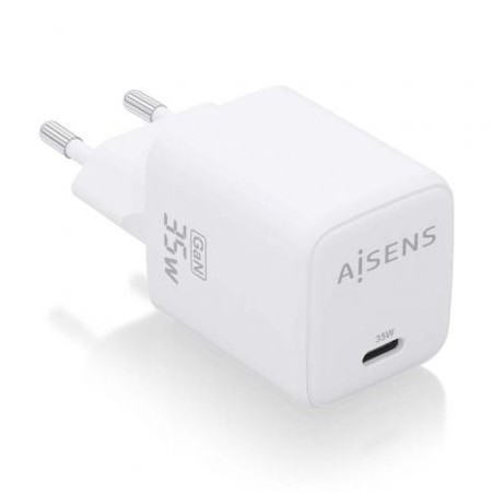 Cargador de Pared GaN Aisens ASCH-35W1P016-W- 1xUSB Tipo-C- 35W