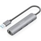 Hub USB Aisens ASUC-4P034-GR- 3xUSB- 1xRJ45- Gris