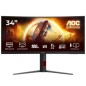 Monitor Gaming Ultraparonámico Curvo AOC CU34G4 34"- WQHD- 1ms- 180Hz- VA- Regulable en altura- Negro Monitor Gaming Ultraparonámico Curvo AOC CU34G4 34"- WQHD- 1ms- 180Hz- VA- Regulable en altura- Negro