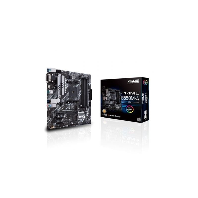 Placa Base Asus Prime B550M-A-CSM Socket AM4- DDR4- PCIe 4-0- Micro ATX