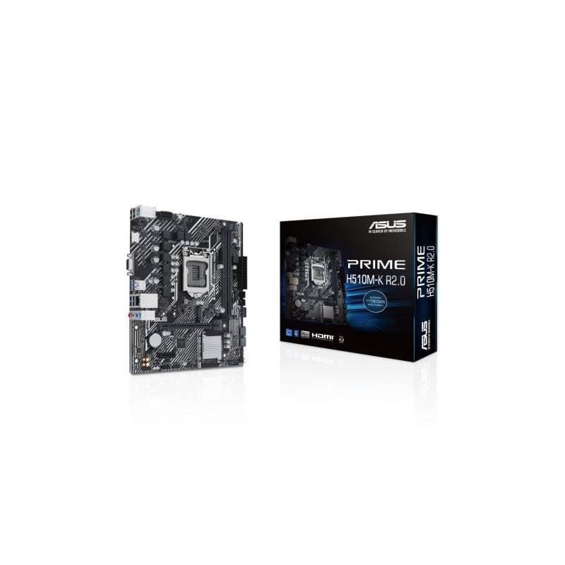 Placa Base Asus Prime H510M-K R2-0 Socket 1200- DDR4- PCIe 4-0- Micro ATX