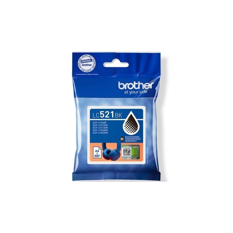 Cartucho de Tinta Original Brother LC521BK- Negro