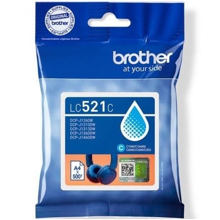 Cartucho de Tinta Original Brother LC521C- Cian