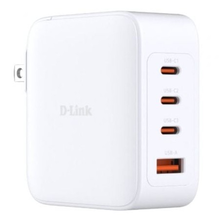 Cargador de Pared GaN D-Link DCP-101- 3xUSB Tipo-C- 1xUSB- 100W