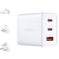 Cargador de Pared GaN D-Link DCP-651- 2xUSB Tipo-C- 1xUSB- 65W