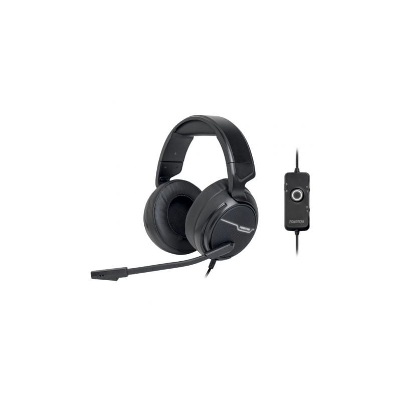Auriculares Gaming con Micrófono Fonestar WIN-U- USB- Negros