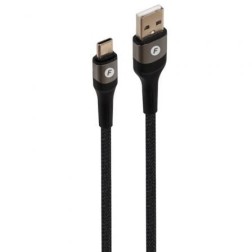 Cable USB 2-0 Tipo-C Fonestar USB-CA- USB Tipo-C Macho - USB Macho- 480Mbps- Hasta 100W- 1m- Negro
