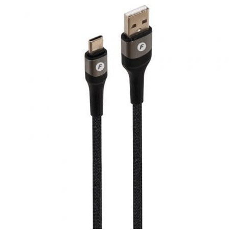 Cable USB 2-0 Tipo-C Fonestar USB-CA- USB Tipo-C Macho - USB Macho- 480Mbps- Hasta 100W- 1m- Negro