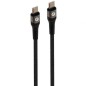 Cable USB 2-0 Tipo-C Fonestar USB-CC- USB Tipo-C Macho - USB Tipo-C Macho- 480Mbps- Hasta 100W- 1m- Negro