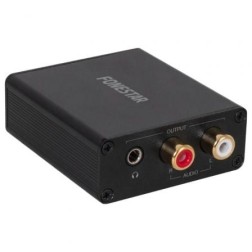 Convertidor de Audio Fonestar FO-41DAH- Entrada Toslink y RCA- Salida 2x RCA- 1x Jack 3-5