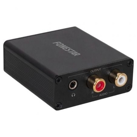 Convertidor de Audio Fonestar FO-41DAH- Entrada Toslink y RCA- Salida 2x RCA- 1x Jack 3-5