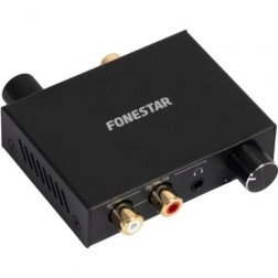 Convertidor de Audio Fonestar FO-42DAV- Entrada Toslink y RCA- Salida 2x RCA- 1x Jack 3-5