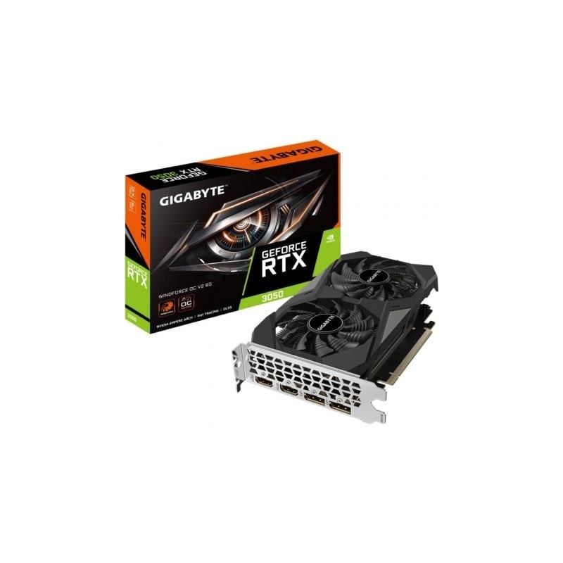 Tarjeta Gráfica Gigabyte GeForce RTX 3050 WindForce OC V2- 6GB GDDR6