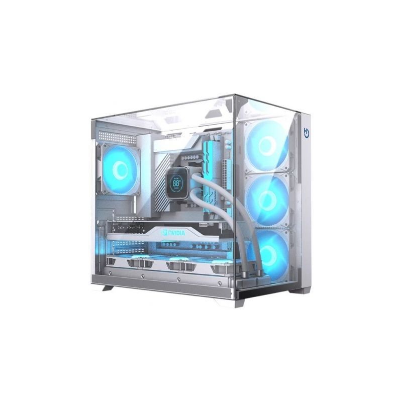 Caja Gaming Semitorre Hiditec SKY- Blanco