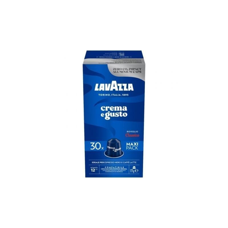 Cápsula Lavazza Crema e Gusto Clásico para cafeteras Nespresso- Caja de 30