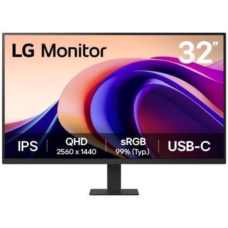 MONITOR LG 32U631A-B 32" QHD 5MS NEGRO USB-C HDMI VESA