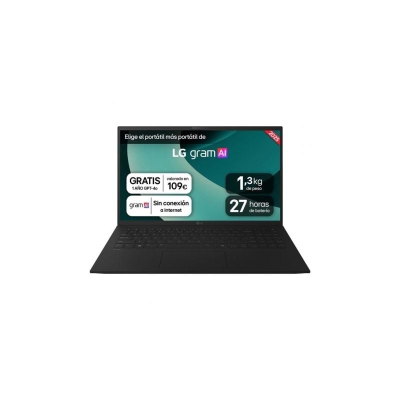 Portátil LG Gram 15ZD80T-G-AX55B Ryzen AI 5-340- 16GB- 512GB SSD- 15-6"- Sin Sistema Operativo Portátil LG Gram 15ZD80T-G-AX55B Ryzen AI 5-340- 16GB- 512GB SSD- 15-6"- Sin Sistema Operativo