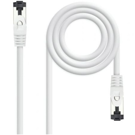 Cable de Red RJ45 SSTP Nanocable 10-20-2000-L25-W Cat-8-1- 25cm- Blanco