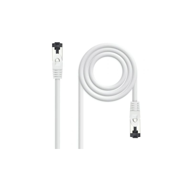 Cable de Red RJ45 SSTP Nanocable 10-20-2000-L30-W Cat-8-1- 30cm- Blanco