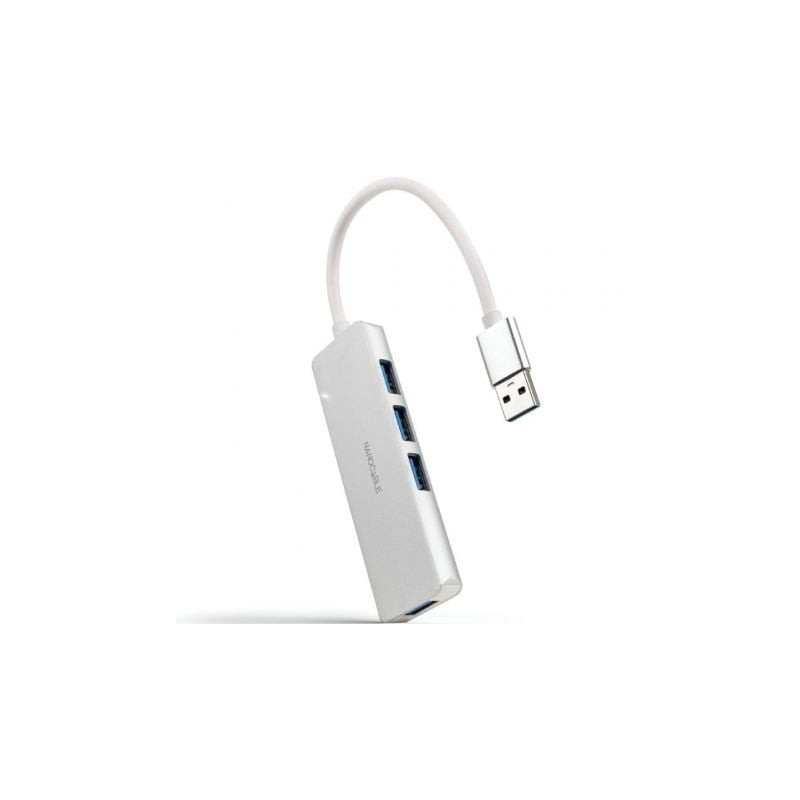 Hub USB 3-0 Nanocable 10-16-4602- 4xUSB- Gris