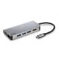 Docking USB Tipo-C NGS WonderDock8- 3xUSB- 1xUSB Tipo-C DP- 1xHDMI 4K- 1xRJ45- 1xLector Tarjetas SD