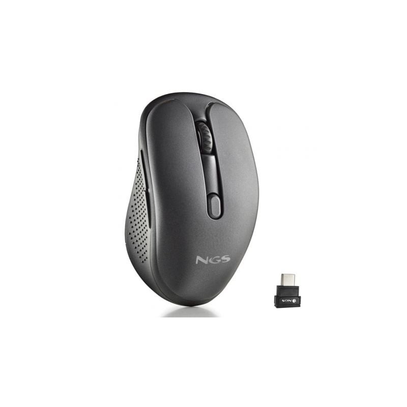 Ratón Inalámbrico NGS Evo Jot silencioso- Batería recargable- Hasta 1600 DPI- Negro Ratón Inalámbrico NGS Evo Jot silencioso- Batería recargable- Hasta 1600 DPI- Negro
