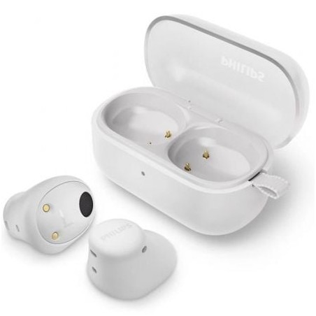 Auriculares Bluetooth Philips TAT2149 con estuche de carga- Autonomía 6h- Blancos