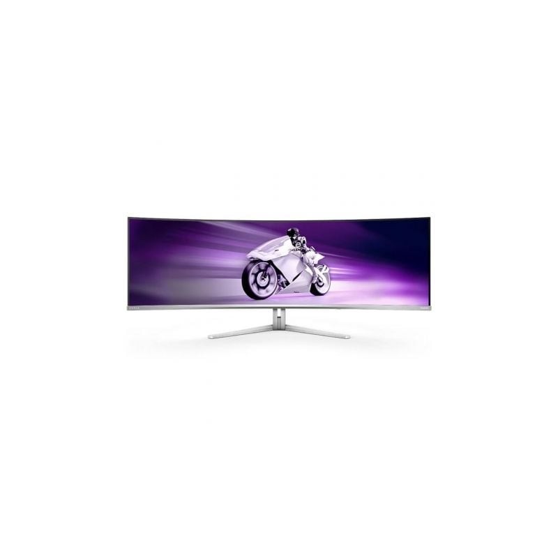 Monitor Gaming Ultrapanorámico Curvo Philips Evnia 8000 49M2C8900L 49"- Dual QHD- 0-03ms- 144Hz- OLED- Multimedia- Blanco