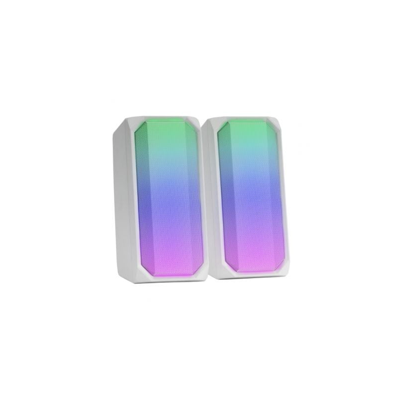 Altavoces con Bluetooth Mars Gaming MSRGBW- 15W- 2-0- Blancos