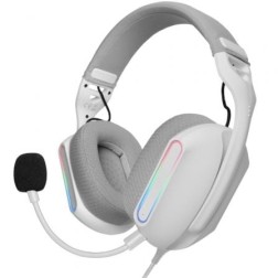 Auriculares Gaming con Micrófono Mars Gaming MH-PRO- Jack 3-5- USB- Blancos