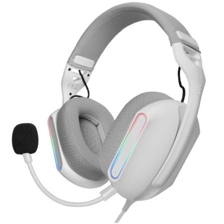Auriculares Gaming con Micrófono Mars Gaming MH-PRO- Jack 3-5- USB- Blancos