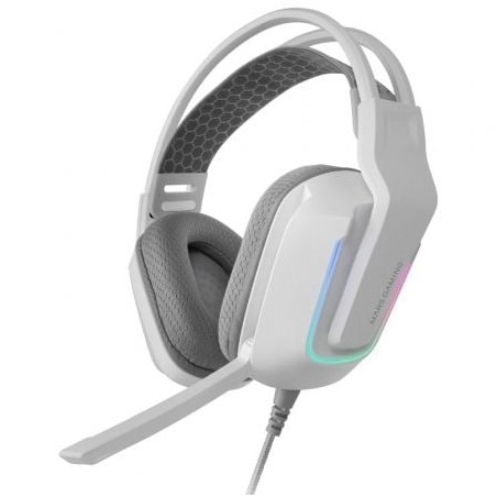 Auriculares Gaming con Micrófono Mars Gaming MH-Strike- Jack 3-5- USB- Blancos