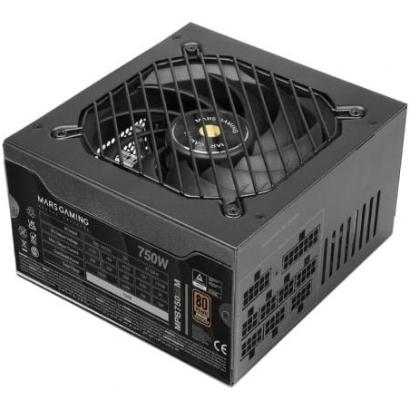 Fuente de Alimentación Mars Gaming MPB750SIM- 750W- Ventilador 14cm- 80 Plus Bronze