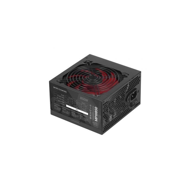 Fuente de Alimentación Mars Gaming MPIII850- 850W- Ventilador 12cm Fuente de Alimentación Mars Gaming MPIII850- 850W- Ventilador 12cm