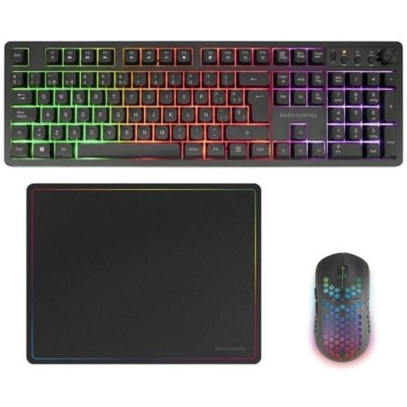 Pack Gaming Mars Gaming MCPWX- Teclado Inalámbrico + Ratón Inalámbrico + Alfombrilla