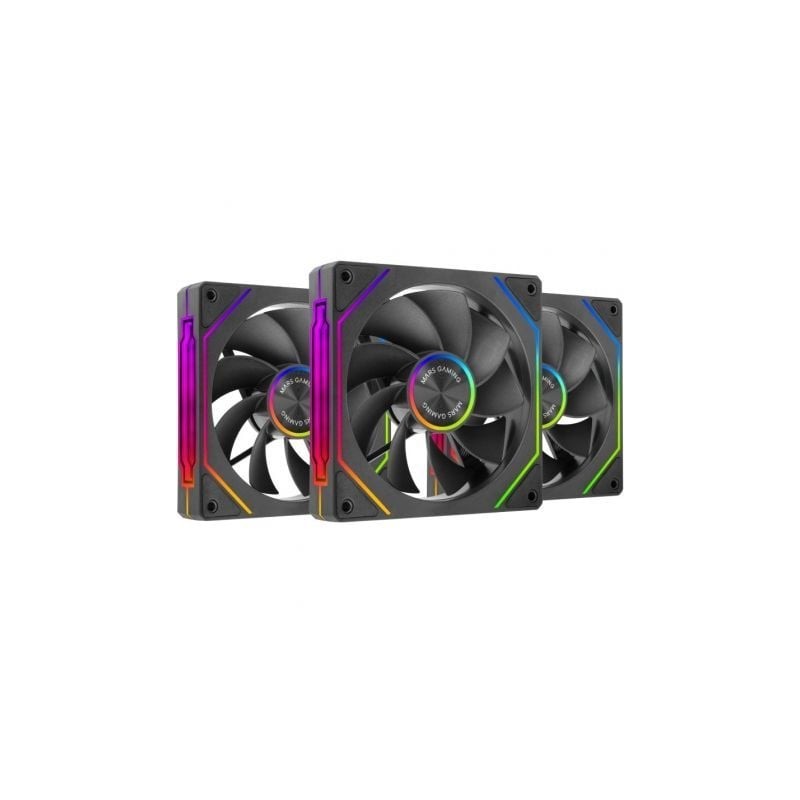 Pack 3 Ventiladores Invertidos Mars Gaming MF-LINKFINITYKIT2R- 12cm- ARGB