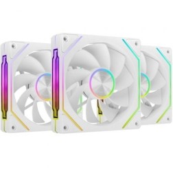 Pack 3 Ventiladores Invertidos Mars Gaming MF-LINKFINITYKIT2R- 12cm- ARGB- Blancos