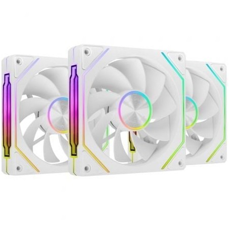 Pack 3 Ventiladores Invertidos Mars Gaming MF-LINKFINITYKIT2R- 12cm- ARGB- Blancos