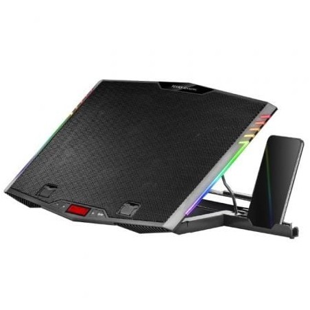 Soporte Refrigerante Mars Gaming MNBC5 para Portátiles hasta 17-3"- Iluminación LED