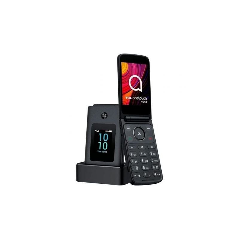 Teléfono Móvil TCL One Touch 4043D para Personas Mayores- 4G- Gris Oscuro