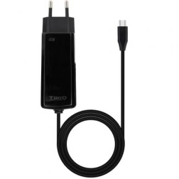 CARGADOR TOOQ PORTATIL GAN USB-C PD 45W CUBICO NEGRO