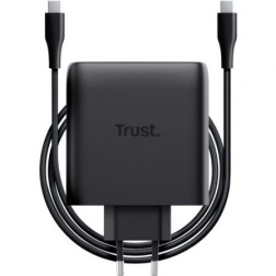 Cargador de Pared GaN Trust Maxo 100W- 2xUSB Tipo-C-Incluye Cable USB Tipo-C- 100W