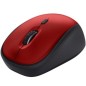 Ratón Mini Inalámbrico Trust Yvi+ Silent- Hasta 1600 DPI- Rojo