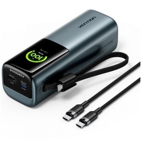 Powerbank 20000mAh Vention FKFH0- 165W- Gris